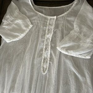 VINTAGE 1930’s Drop Waist Cotton Nightgown - Very Nice